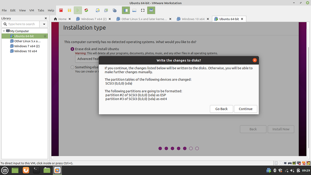 Write Changes to Disk