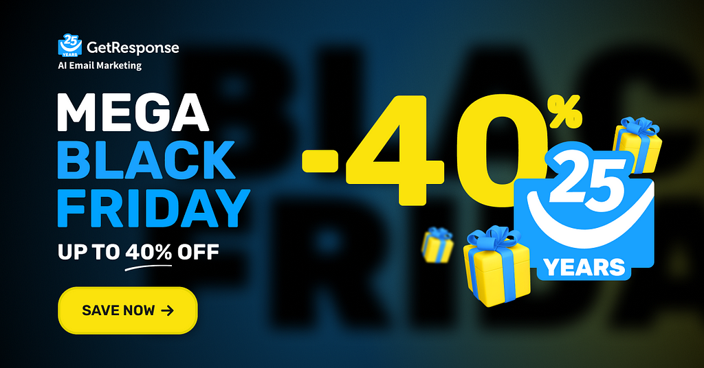 MEGA BLACK FRIDAY — OUR 25TH BIRTHDAY BASH Get up to 40% off all plans!