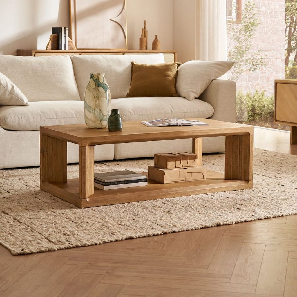 Casa Rectangular Box Coffee Table from Castlery