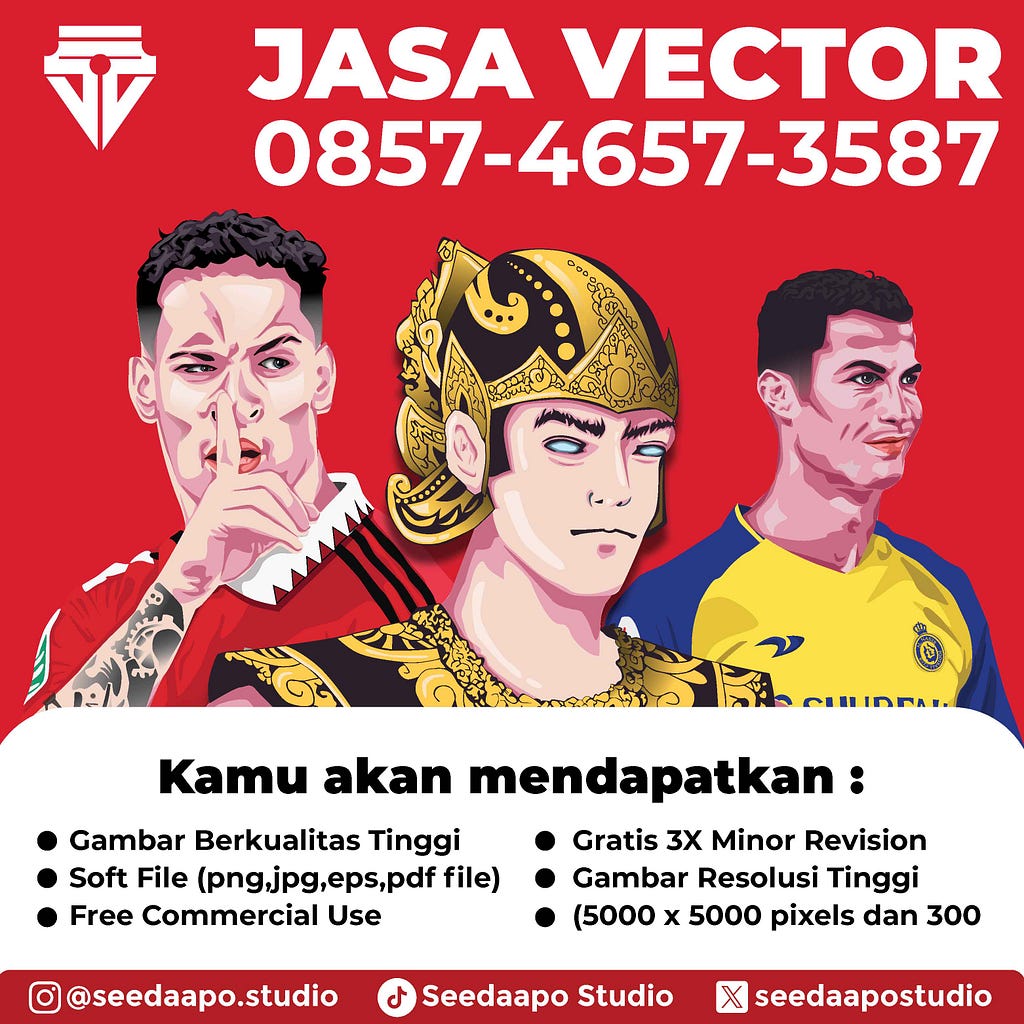 Merajut Impian Bersama Jasa Vector Art Portrait (Seedaapo Studio) : Langkah Demi Langkah Menuju Arti Vector Portrait