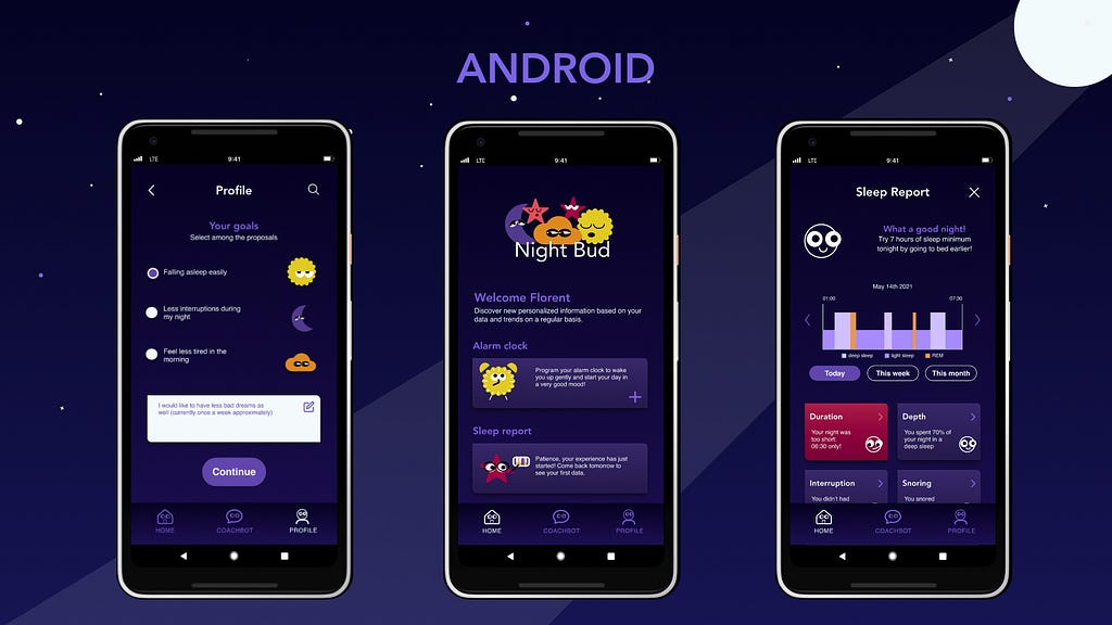 3 hi-fi of Night Bud app for Android phone