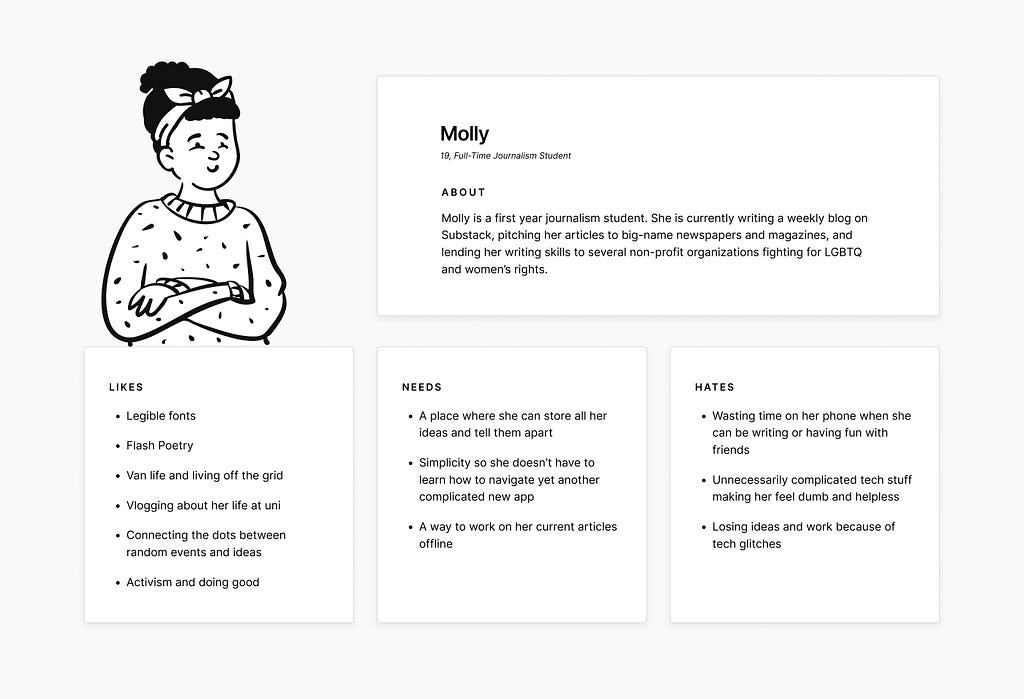 UI/UX Case Study: Notes App Persona #1