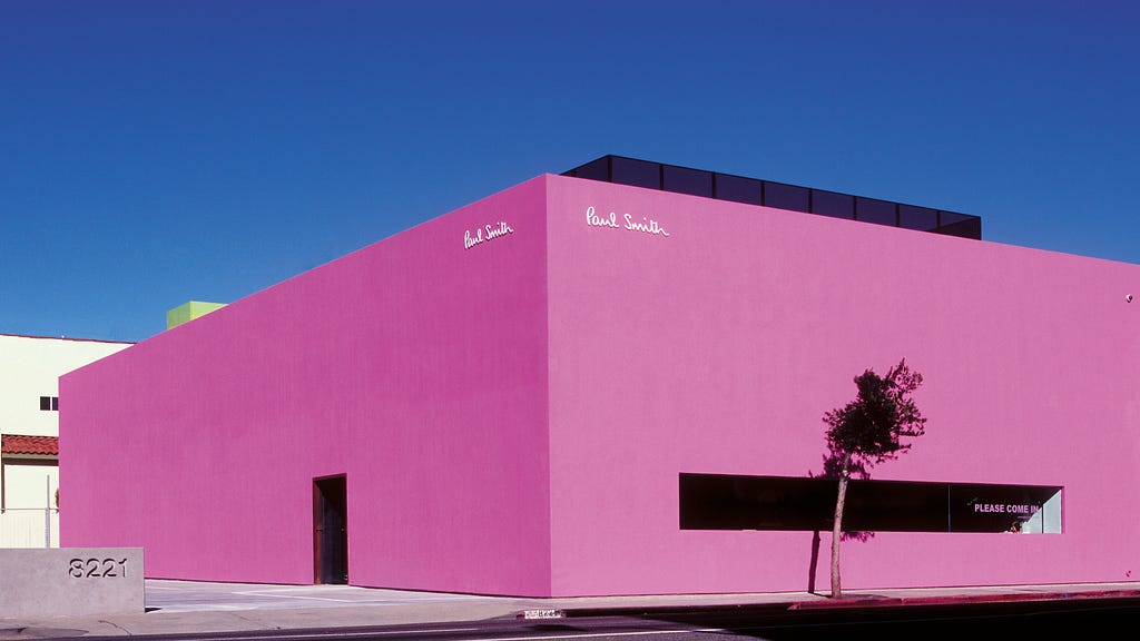 Photograph of the Paul Smith store in Los Angeles.