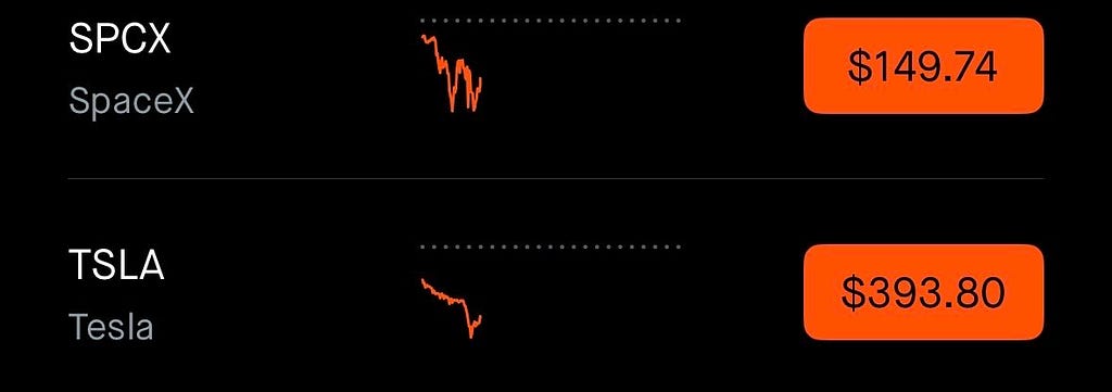 SpaceX Stock Crashes Hard