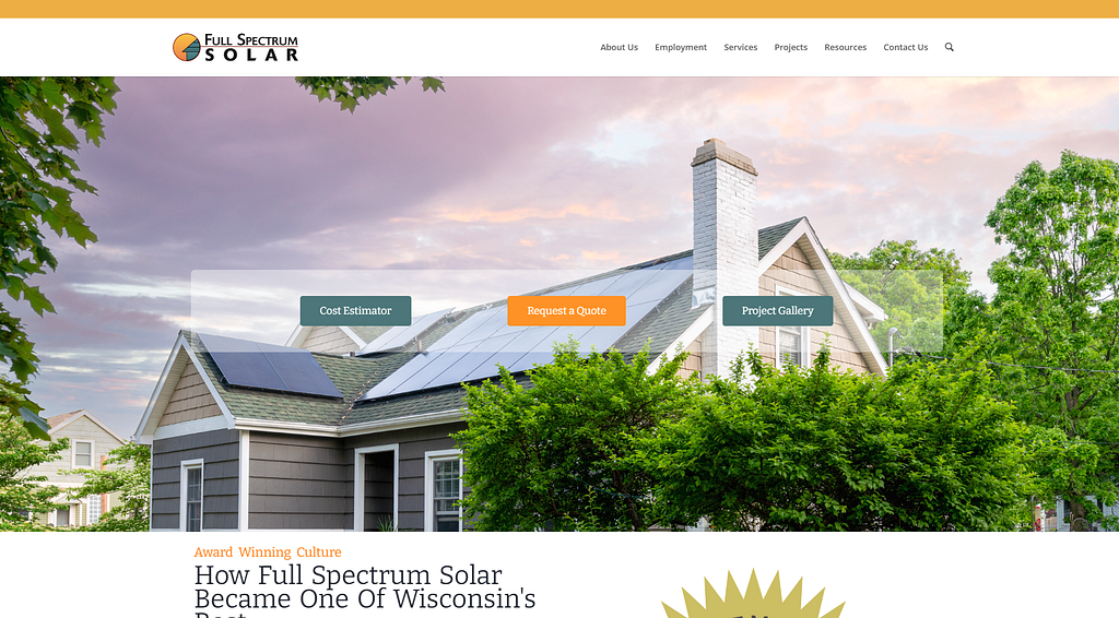 Full Spectrum Solar home page