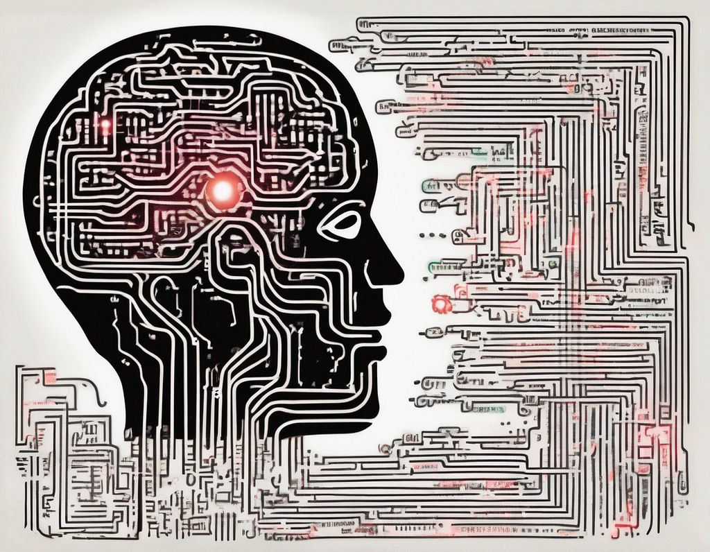 A human figure with a digital brain or circuitry, depicting the integration of technology and human-centered learning in EdTech