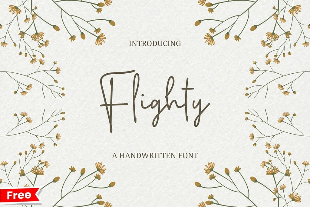 Flighty Handwritten Font