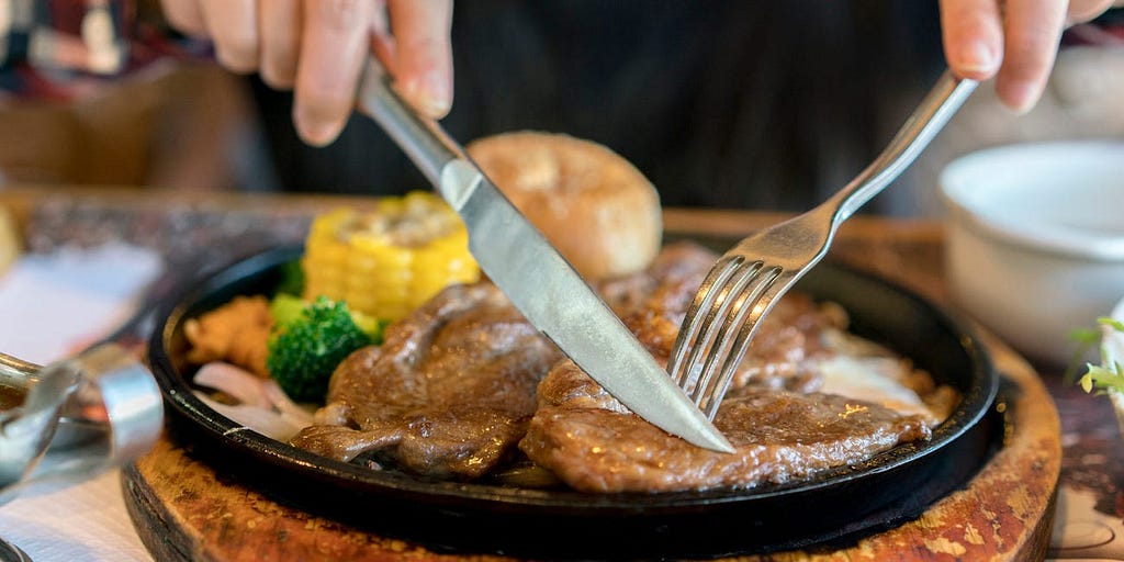 Although red meat is rich in iron, it’s also high in saturated fat.