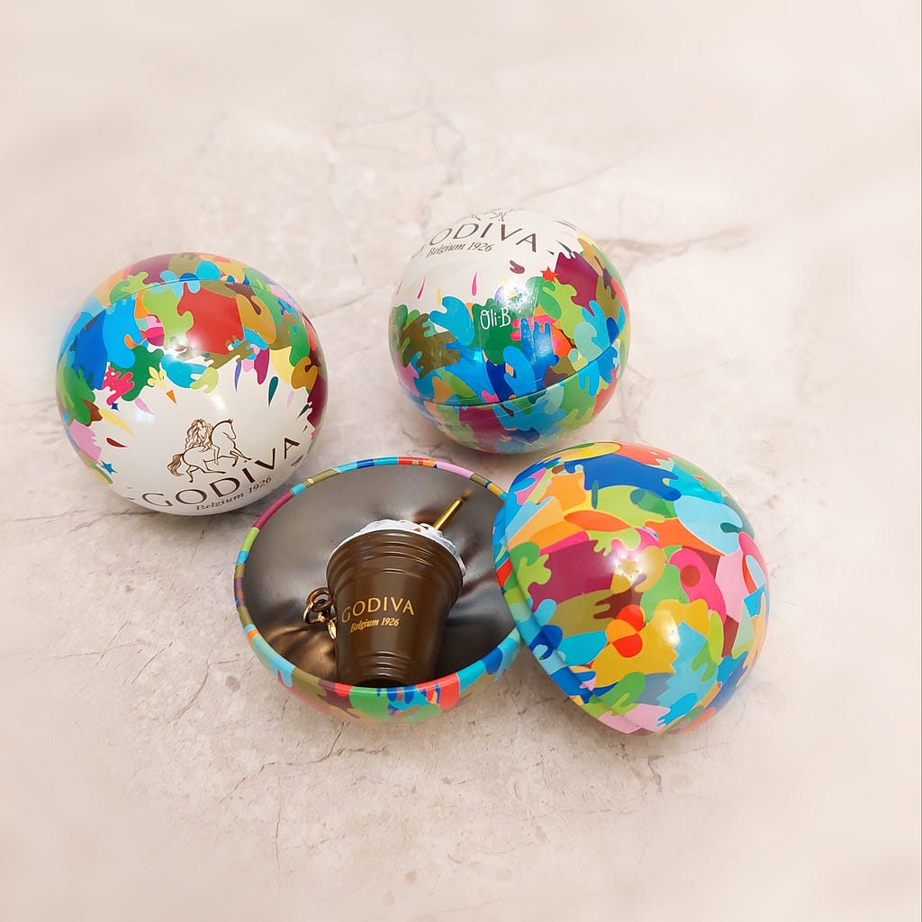 Godiva Summer Special — Keychain with Product Miniature Collectible Charms
