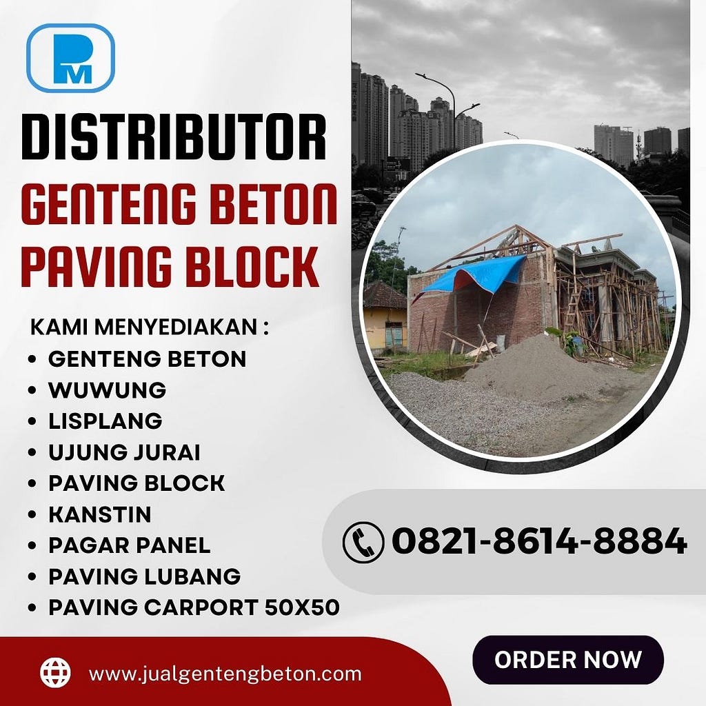 KUAT, WA/TELP 0821–8614–8884, Agen Genteng Pelita Mas Gelombang