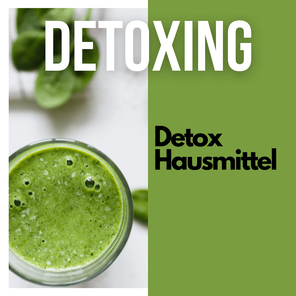 Detox Hausmittel, mit grünem Smoothie