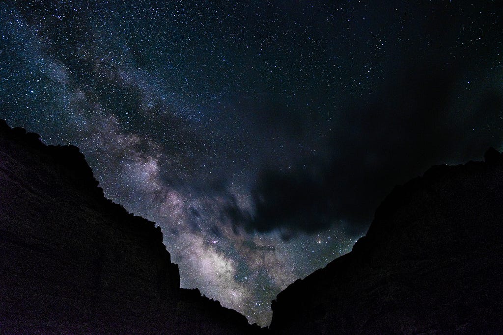 A dreamy photo of the Milky Way