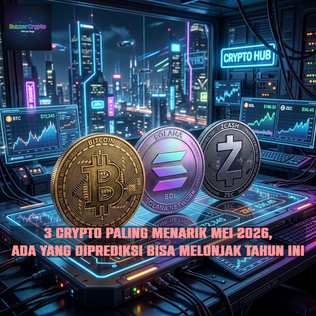 3 Crypto Paling Menarik Mei 2026, Ada yang Diprediksi Bisa Melonjak Tahun Ini