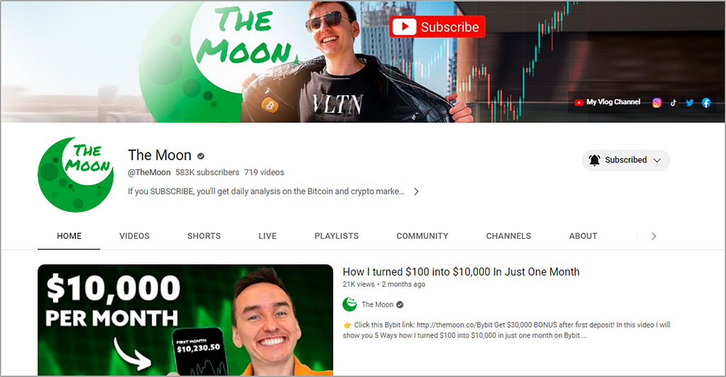 Carl The Moon — Technical Crypto Analysts and Influencer