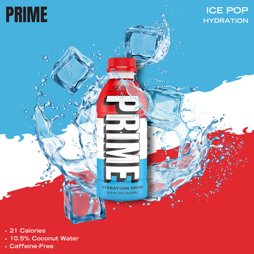 Prime Energy Drink ICE POP flavor