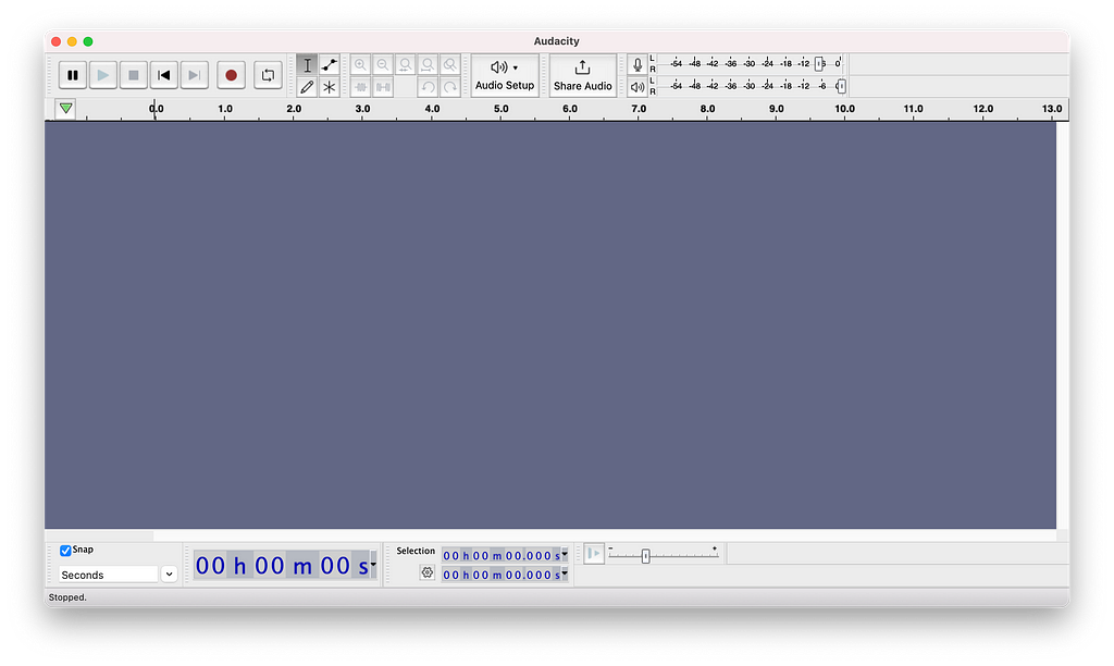 Screenshot of Audacity