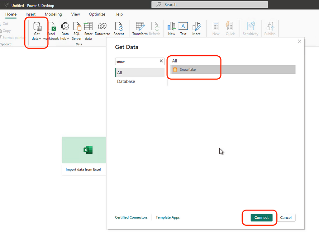 Snowflake connector in Power BI