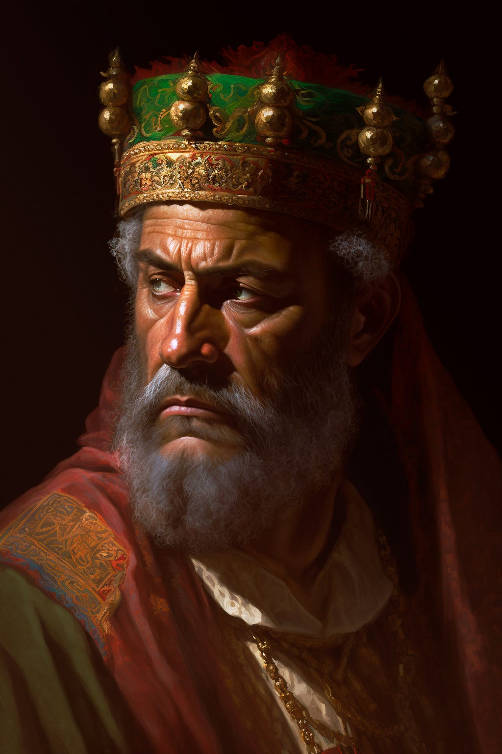 A painting of Herod the Great, Midjourney.ai and Gary Tonge