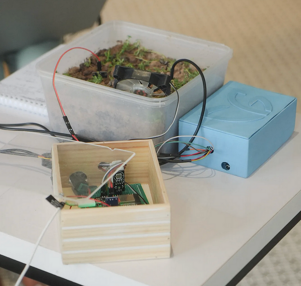 Hardware for Soil monitoring system developed by Interns from Internship Program 2023 | Crappy Final Year Projects blog by Umer Farooq