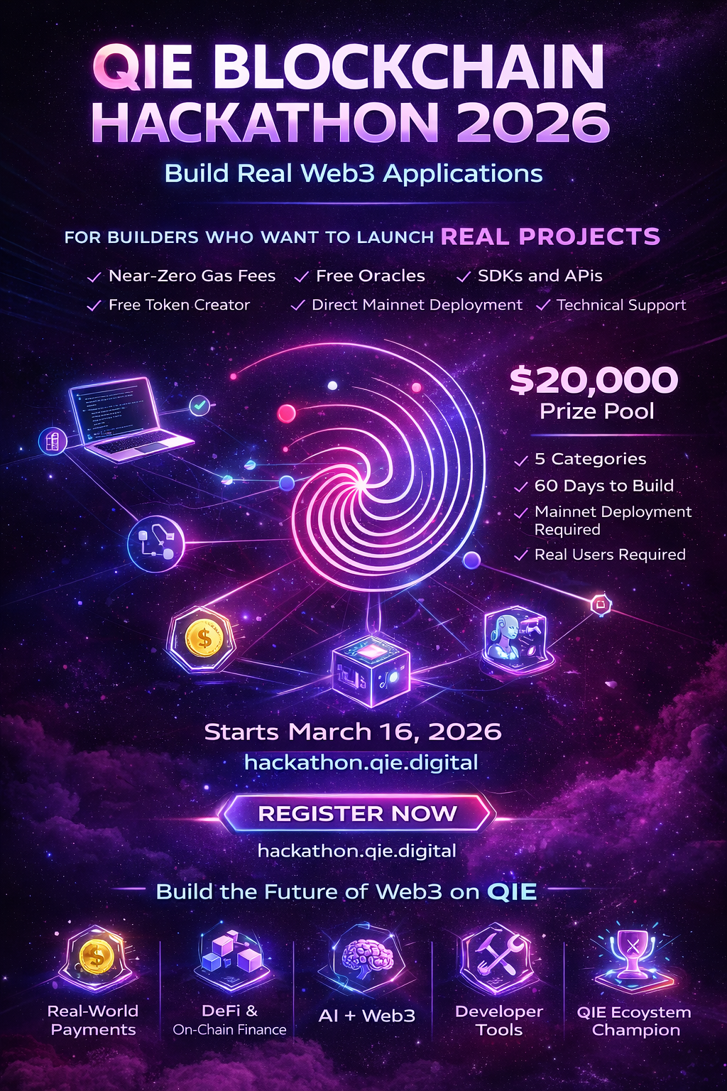 QIE Blockchain Hackathon 2026: Calling Builders Ready to Launch Real Web3 Projects