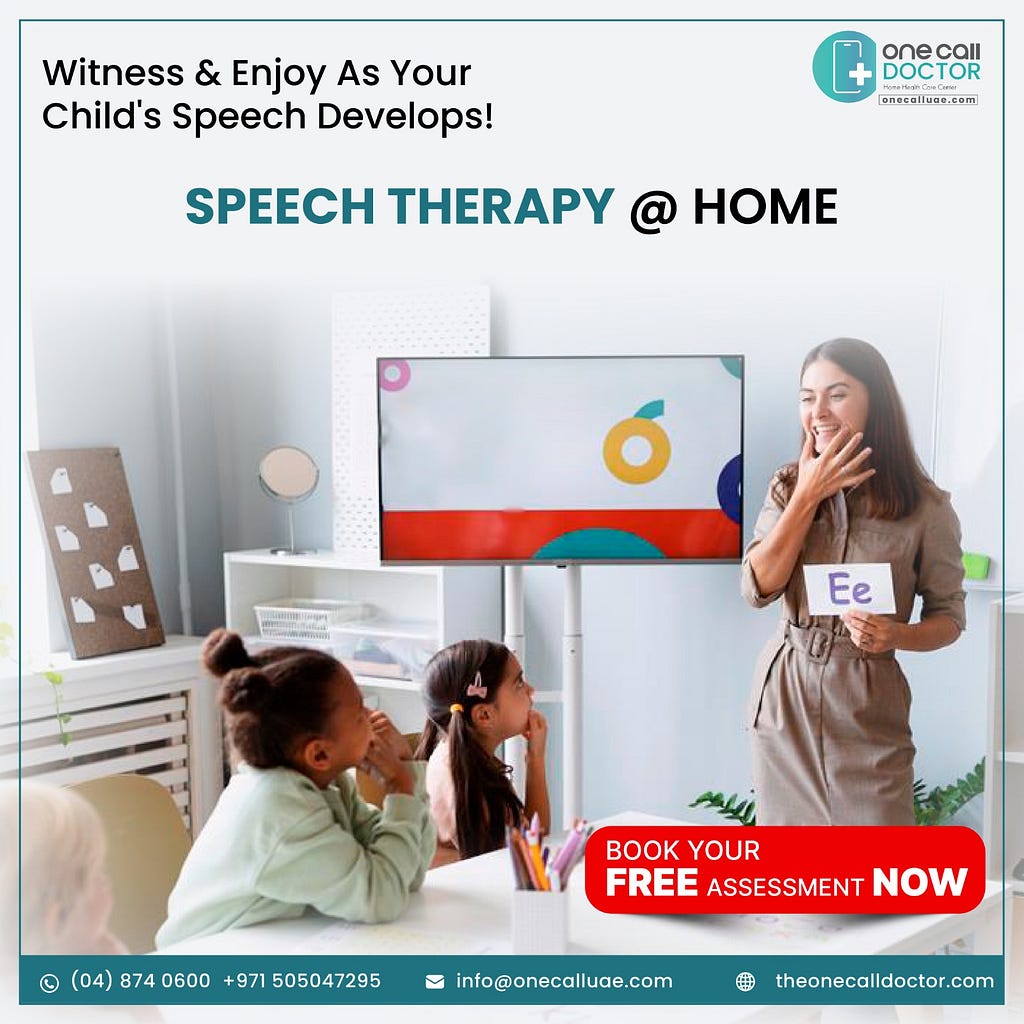 speech therapy at home in Dubai