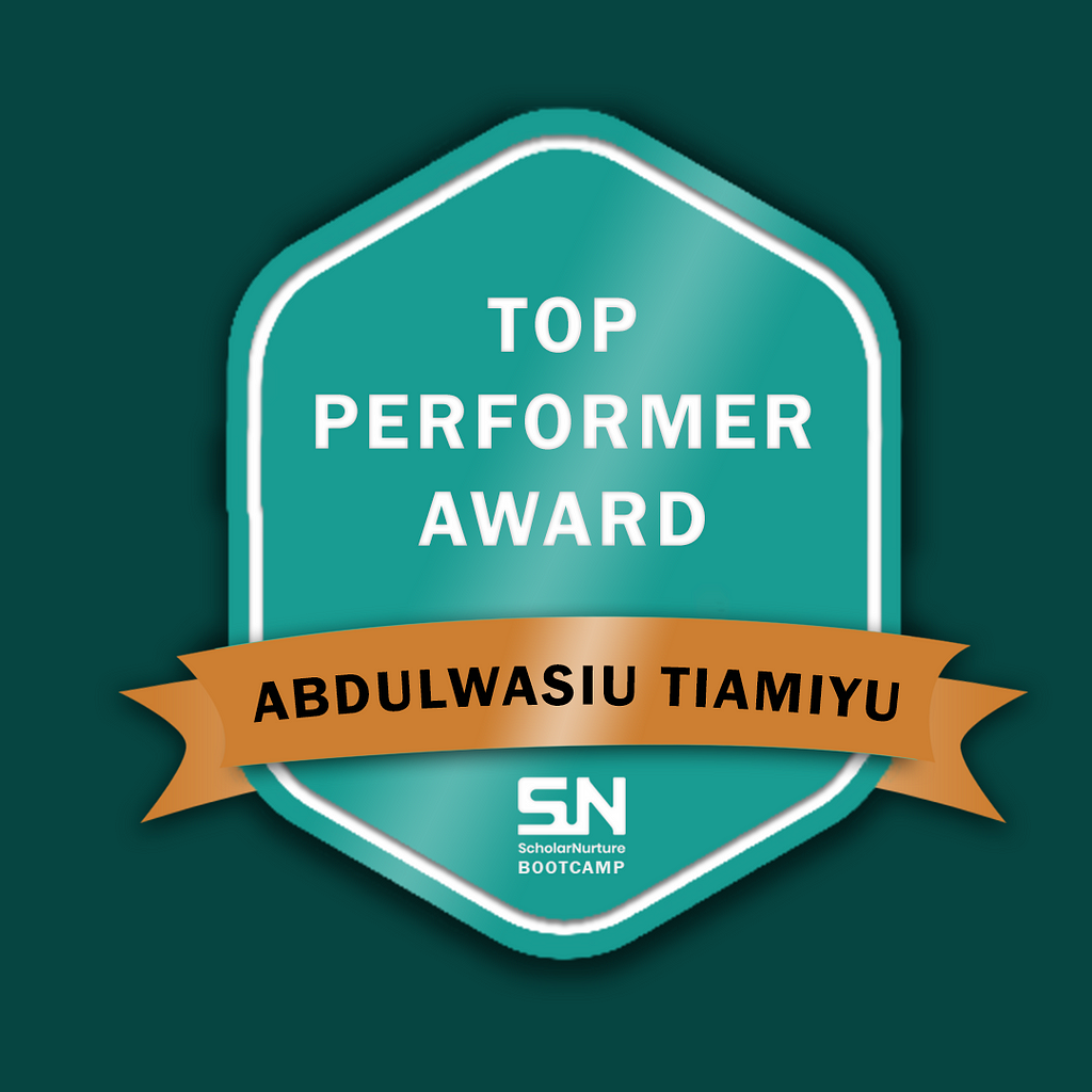 Top Performer Award