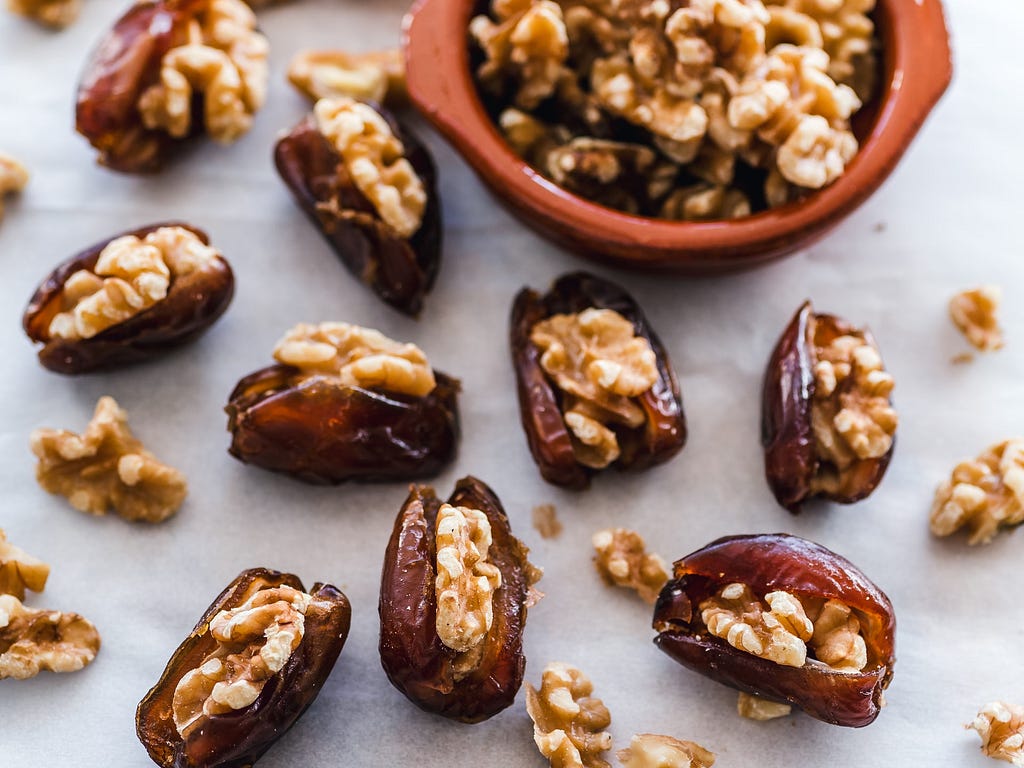 Dates with walnuts
