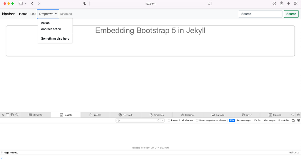 Illustration Bootstrap 5 in Jekyll — Option 1