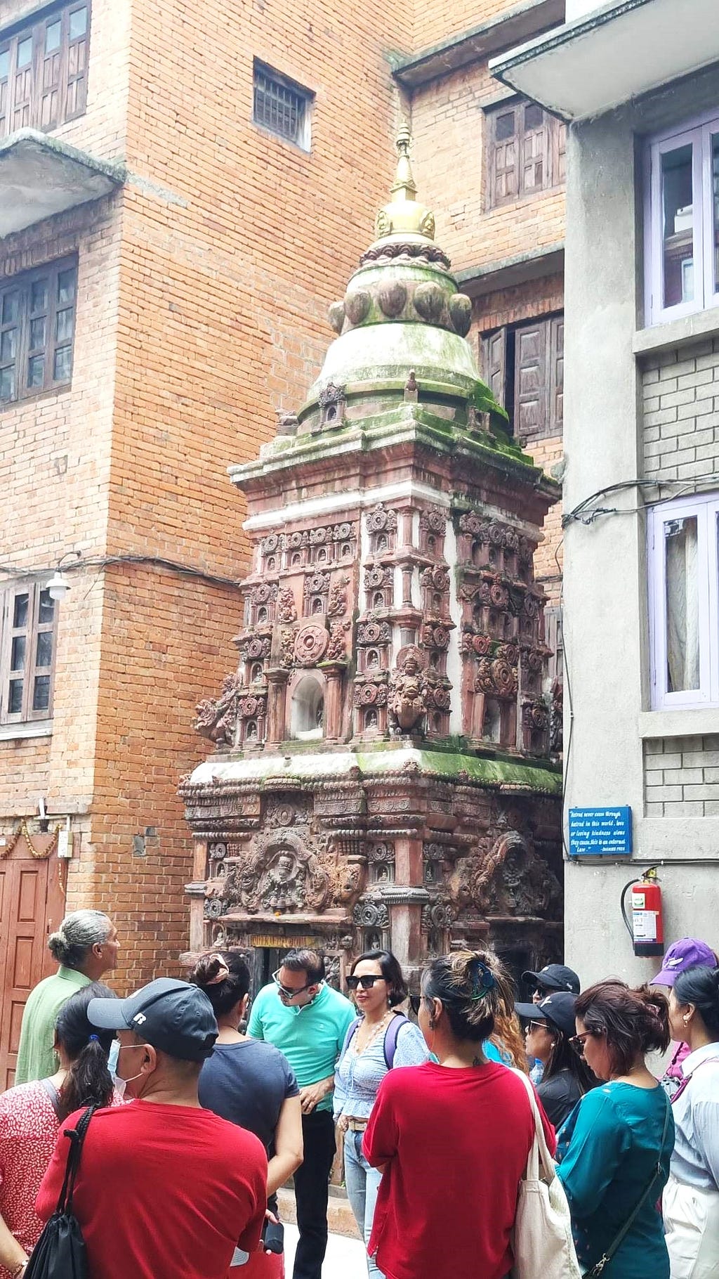 People enjoying the tour of Mahaboudha temple complex , Lalitpur, Nepal. shashisholidsy1984@gmail.com