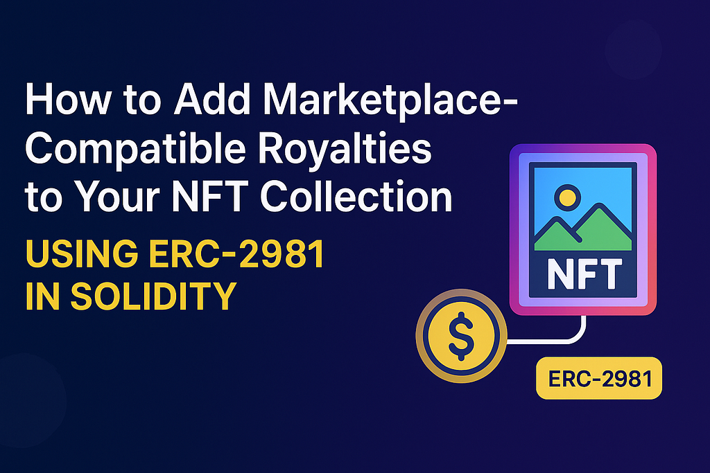 How to Add Marketplace-Compatible Royalty logics to Your NFT Smart Contracts Using ERC-2981 in…