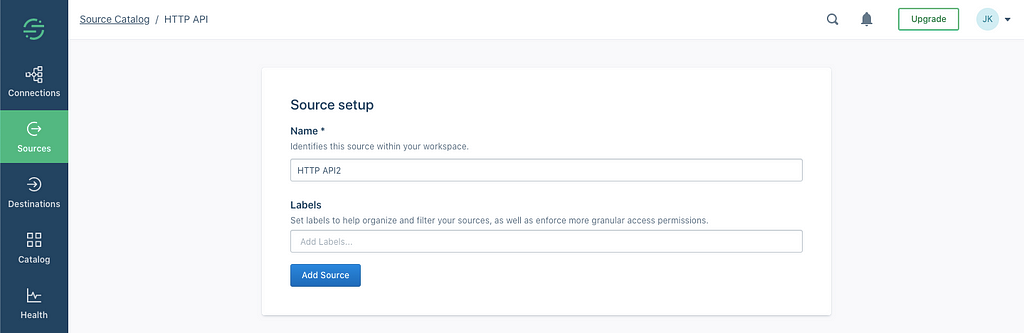 How to set up the source in Segment