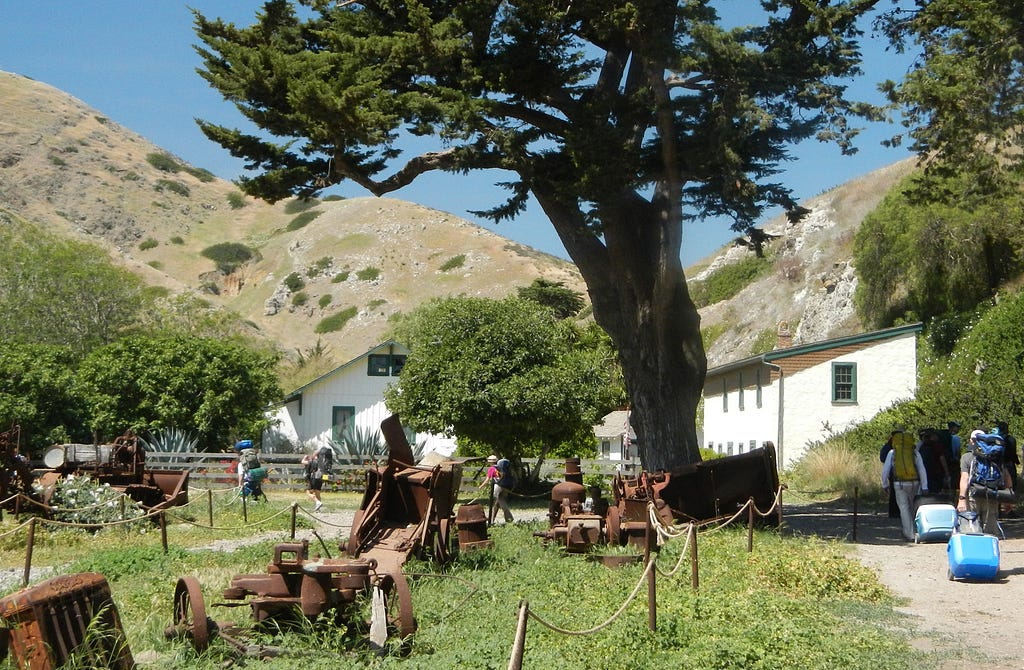 Campers hike to Scorpion Canyon Campground. (copyright April Orcutt — all rights reserved)