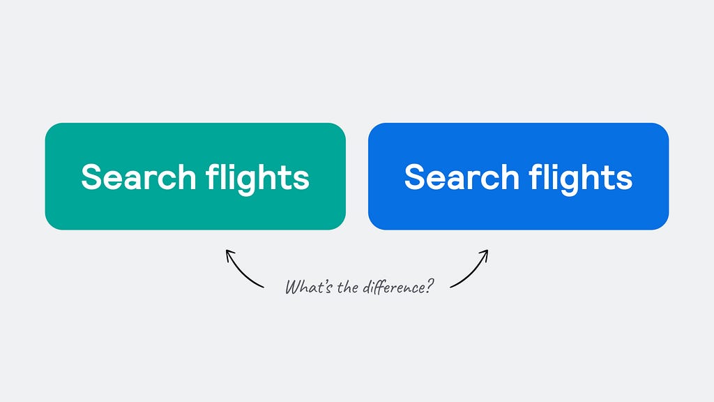 A green button and a blue button that both say Search Flights