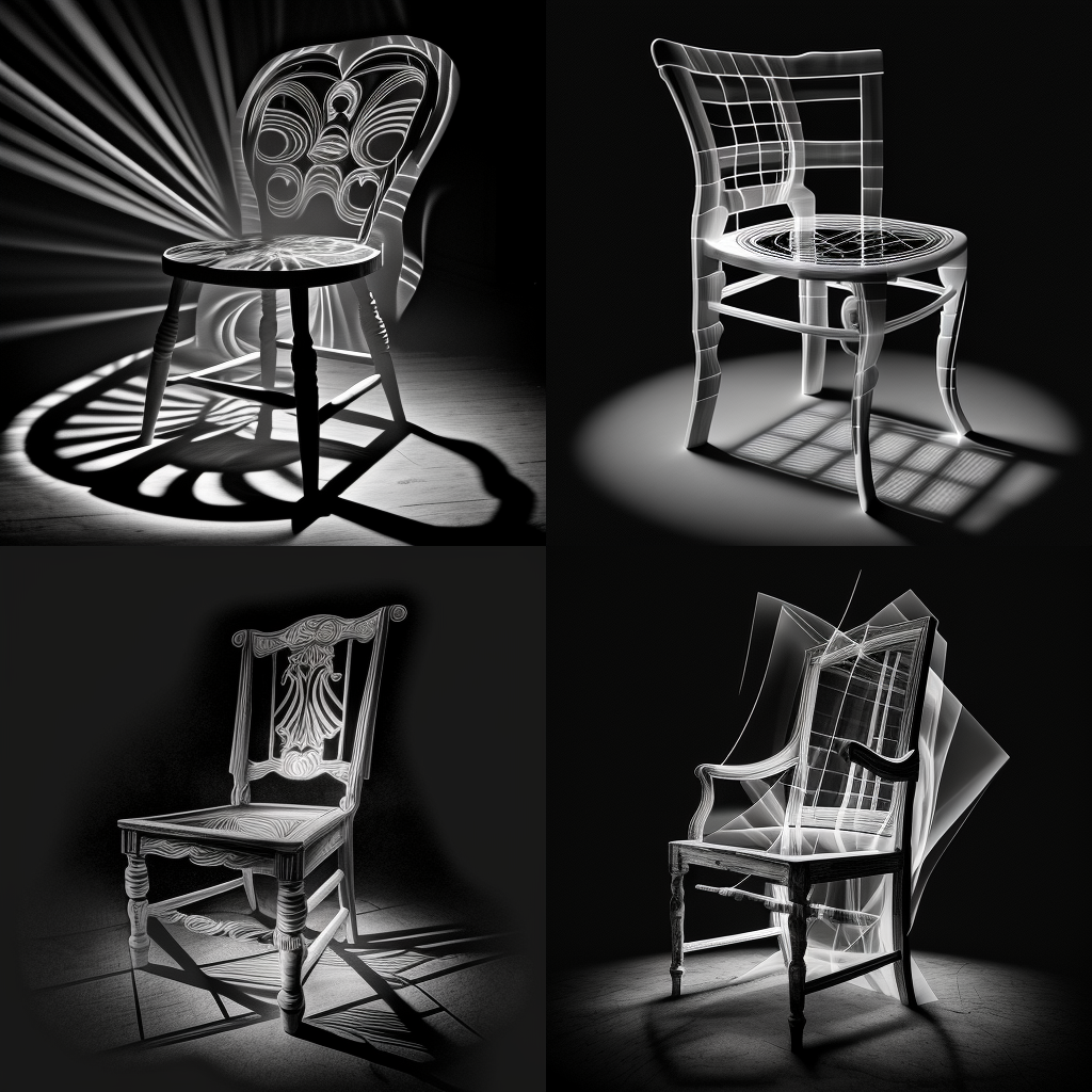 chairs, negative (photography)