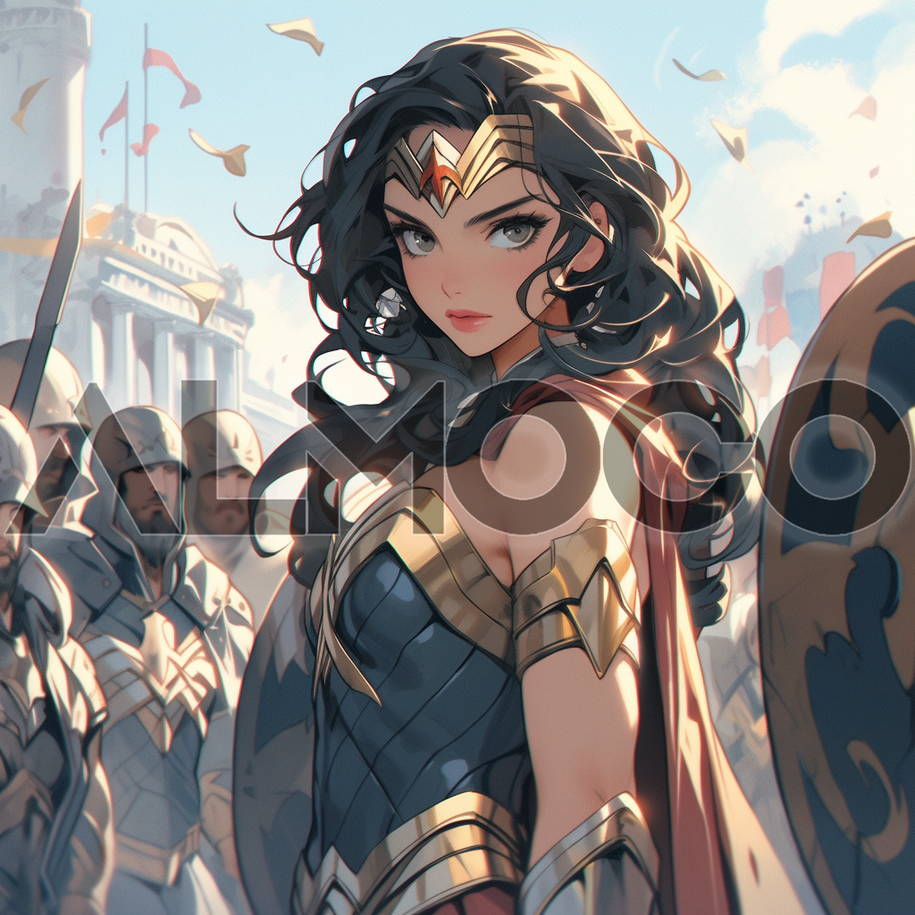 Wonder Woman Flies Over Themyscira