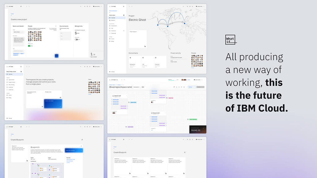 Image: All producing a new way of working. This is the future of IBM Cloud.