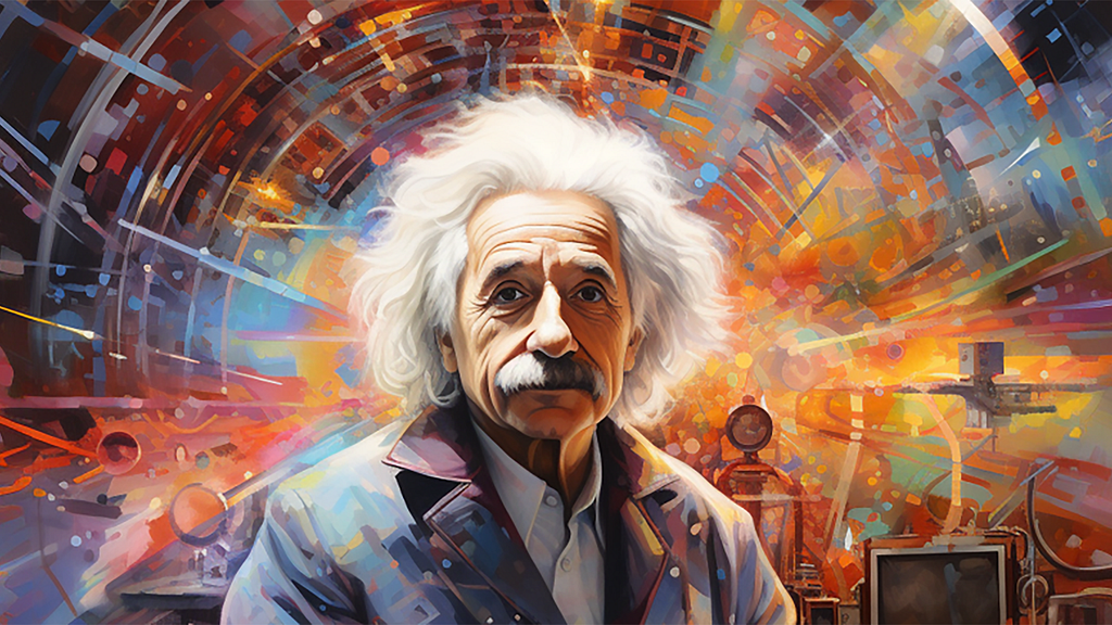 an illustration of Albert Einstein