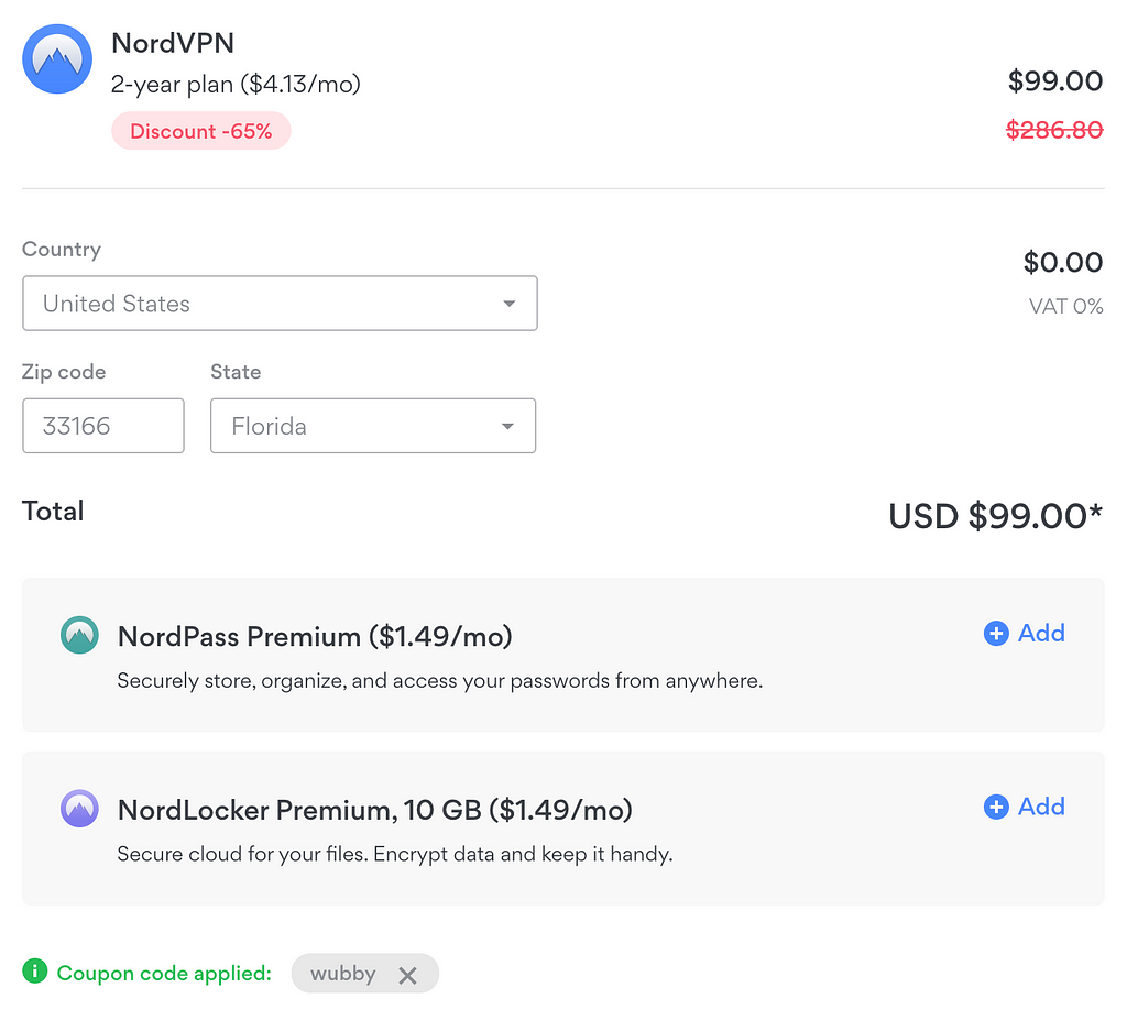 Get NordVPN with PayMoneyWubby coupon code