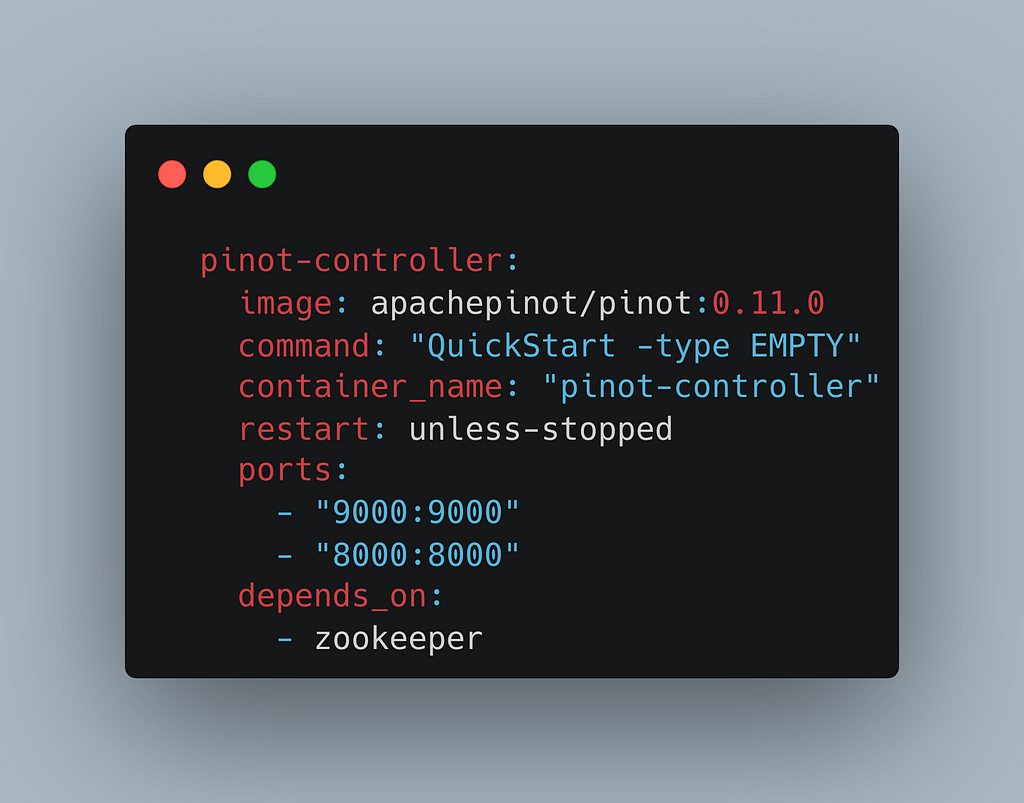 Pinot Docker Compose Config