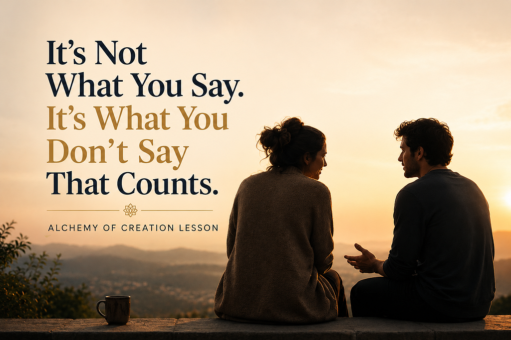 It’s Not What You Say.