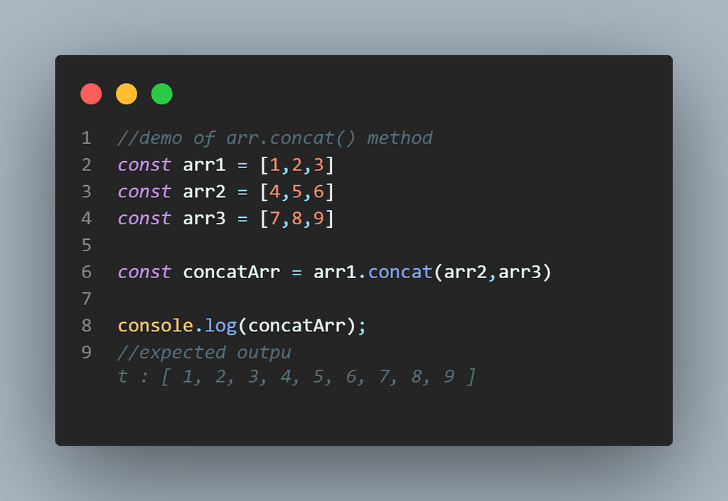 Array.concat example