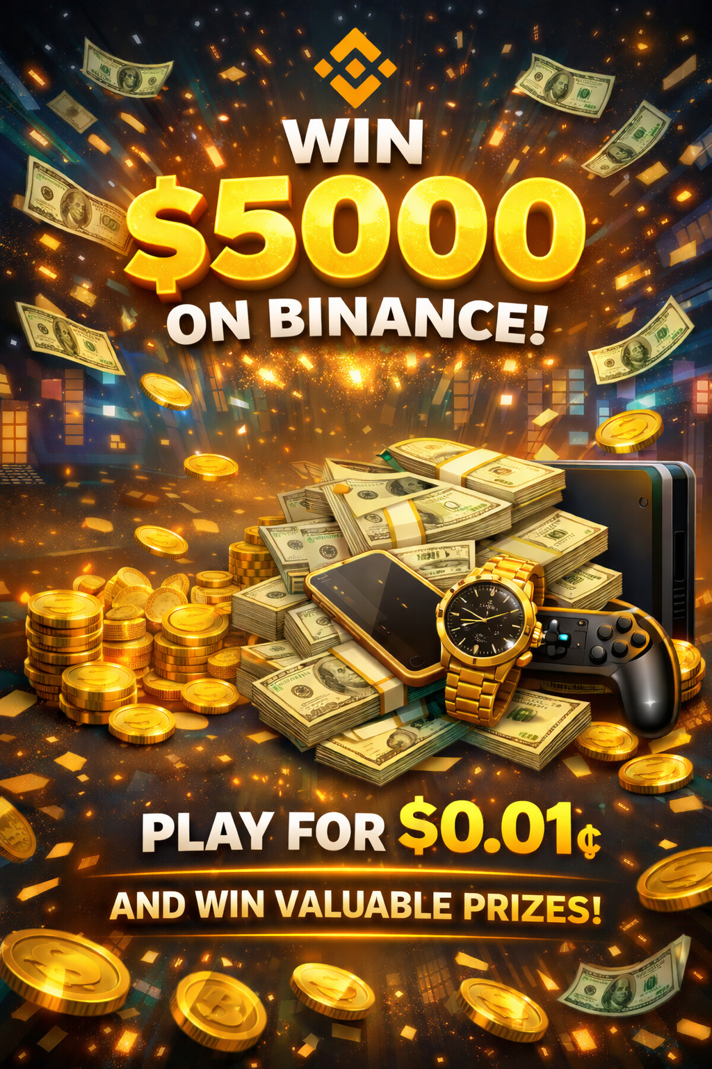 Win $5,000 on Binance today!
