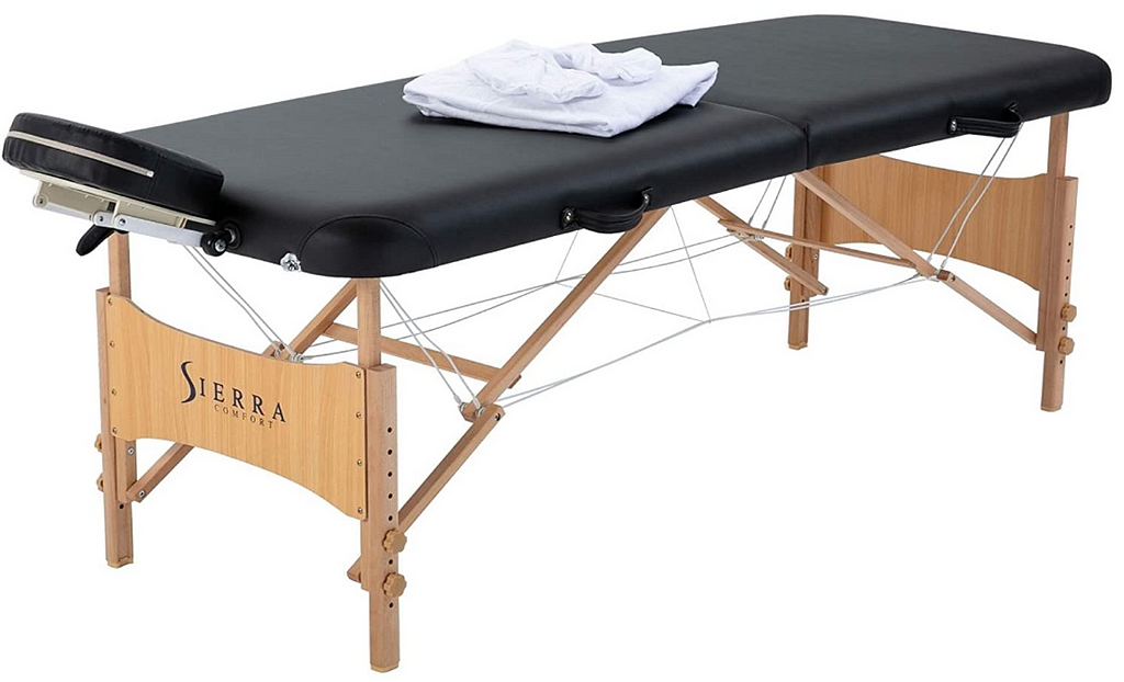 sierra comfort all inclusive portable massage table black image