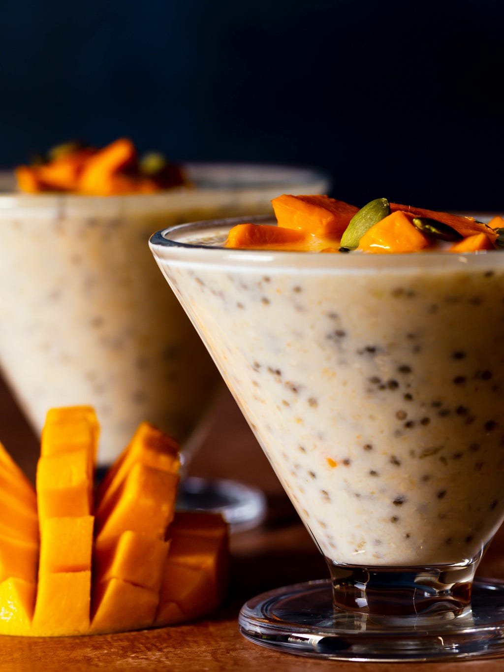 mango chia pudding