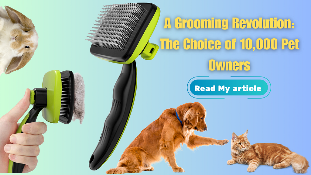 Unlocking the Secret to Pet Grooming Excellence with Pecute Self-Cleaning Slicker Brush