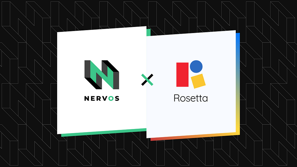 Image with logos for Nervos Network and Coinbase’s Rosetta