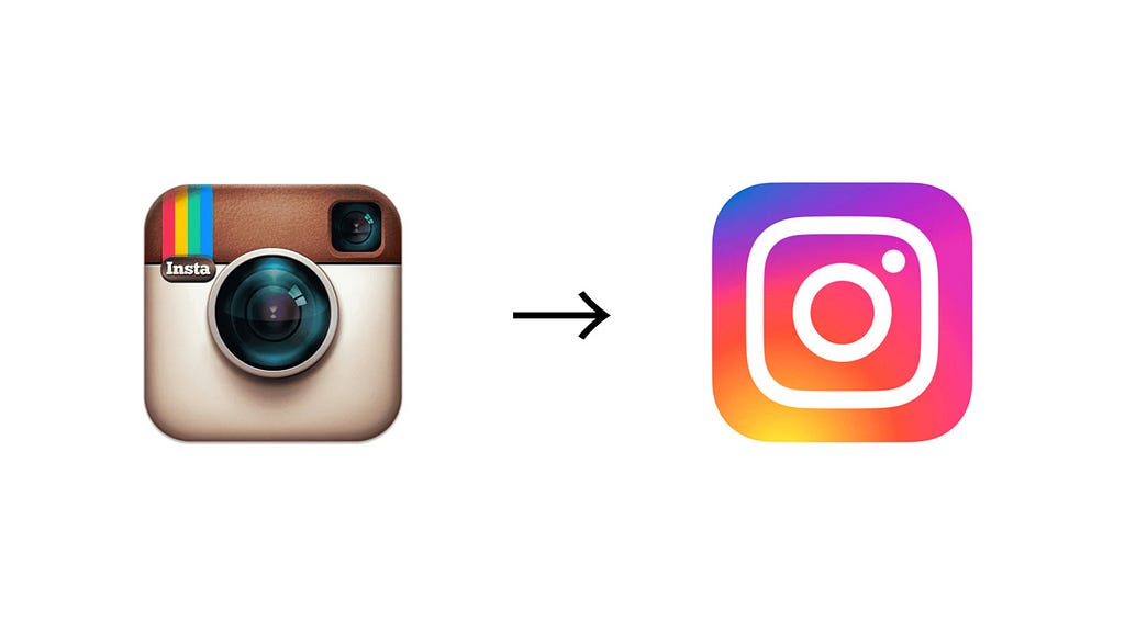 Instagram logo before/after 2016