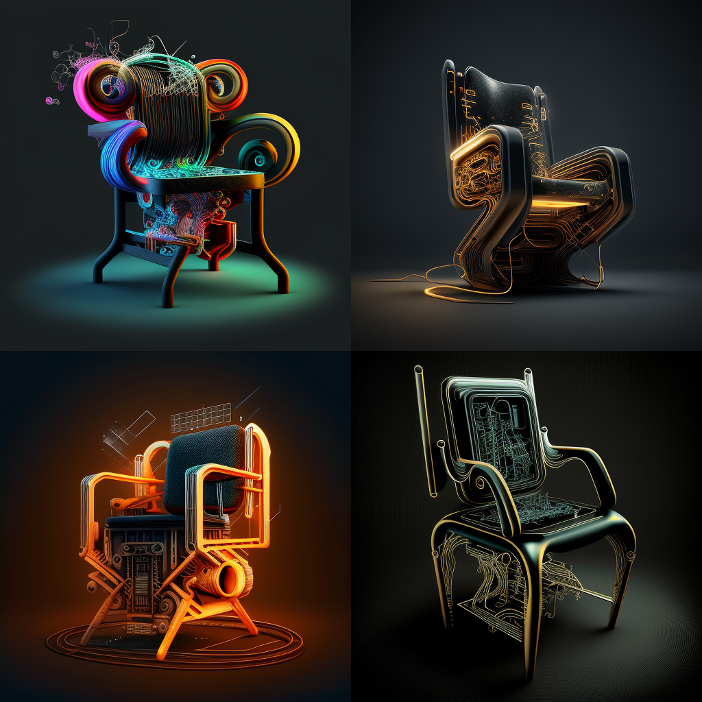 chairs, techno