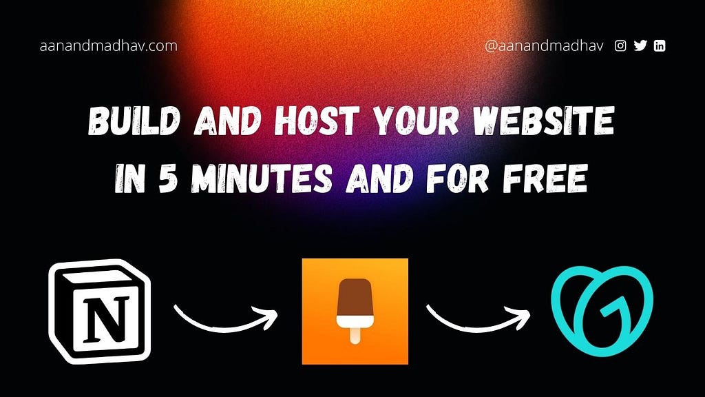 build a website in 5 minutes for free using notion and popsy
