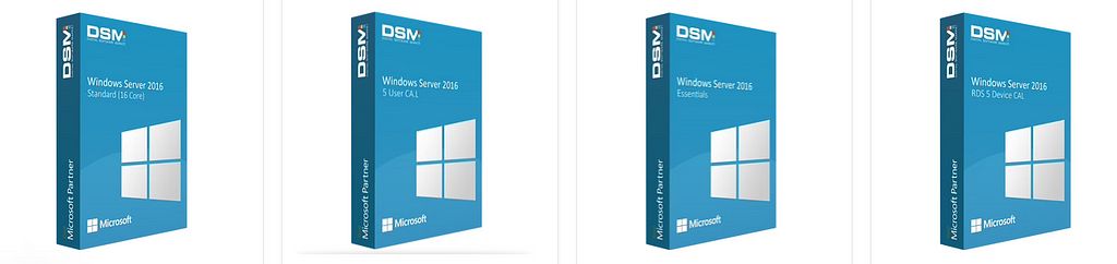 DSM — Window Server 2016